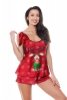 Damska piżama z reniferem Aster Set X-mas czerwona XS